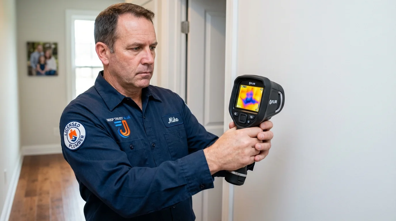 Thermal imaging leak detection by Johns Plumbing LLC in Gig Harbor